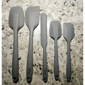 Food Grade Silicone Rubber Spatula Set High Heat Resistant Non Stick